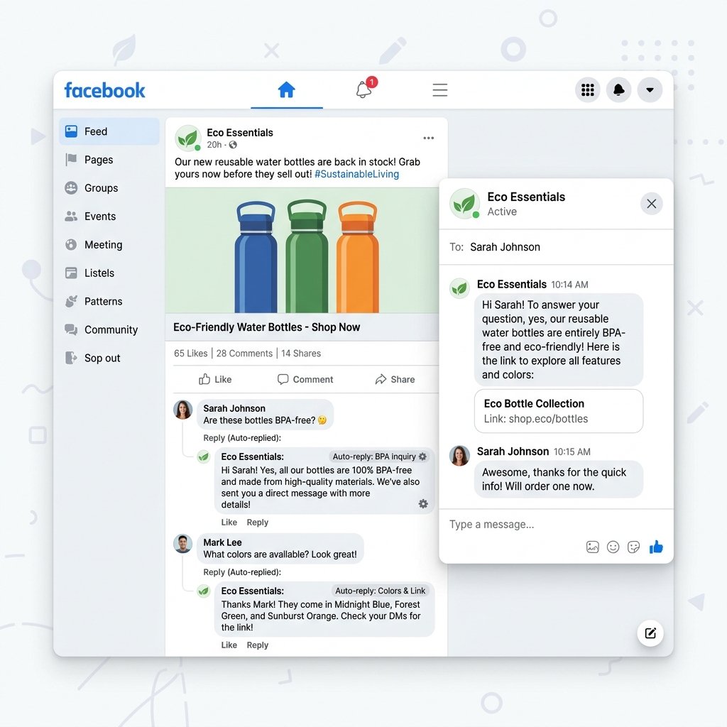 Automate Facebook comment replies
